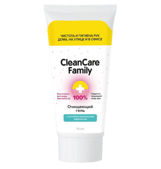 Очищающий гель с антибактериальным эффектом CleanCare Family - 75 мл.