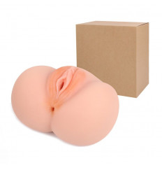 Телесный реалистичный мастурбатор SHEQU - вагина и анус