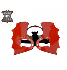 Красно-черная лаковая маска Летучая мышь Красно-черная лаковая маска Летучая мышь