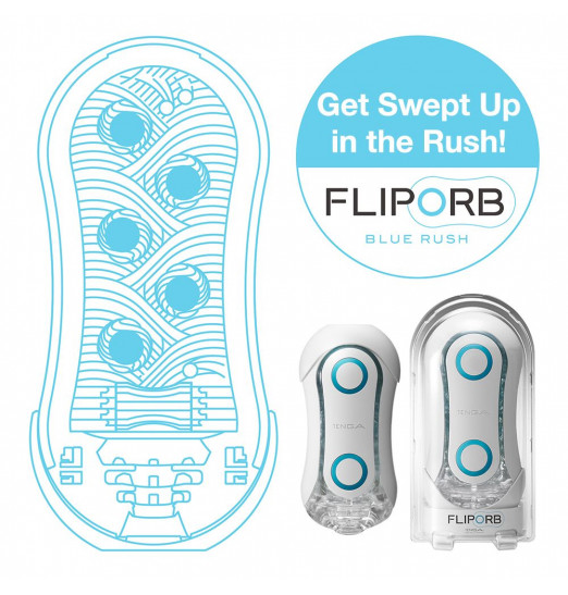 Мастурбатор Tenga FLIP ORB BLUE RUSH