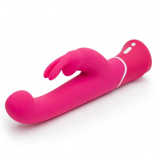 Розовый вибратор-кролик G-Spot Rechargeable Rabbit Vibrator - 24,1 см.