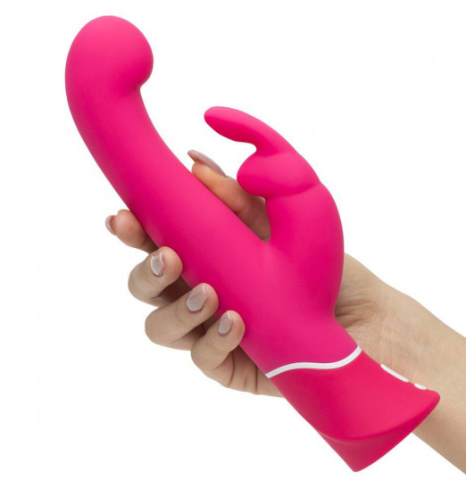 Розовый вибратор-кролик G-Spot Rechargeable Rabbit Vibrator - 24,1 см.