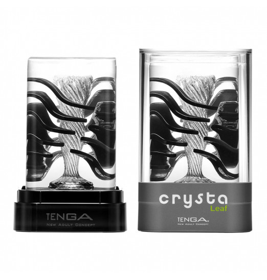 Прозрачный мастурбатор Tenga Crysta Leaf