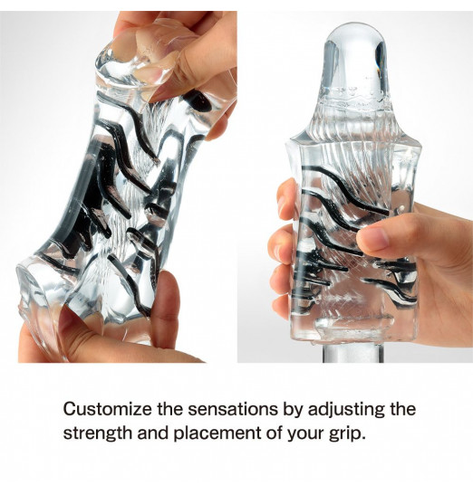 Прозрачный мастурбатор Tenga Crysta Leaf