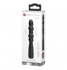 Черный гнущийся вибратор Monroe - 18,5 см.