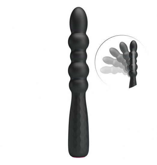 Черный гнущийся вибратор Monroe - 18,5 см. Черный гнущийся вибратор Monroe - 18,5 см.