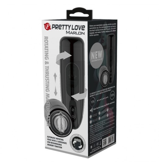 Автоматический мастурбатор с вращением и поступательными движениями Marlon
