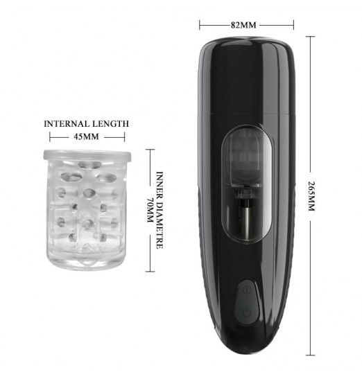 Автоматический мастурбатор с вращением и поступательными движениями Marlon