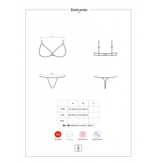 Пикантный кружевной комплект белья Delicanta