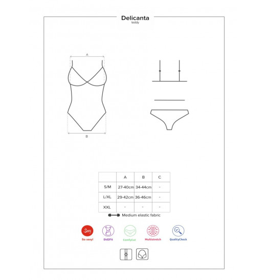 Соблазнительное кружевное боди Delicanta Соблазнительное кружевное боди Delicanta