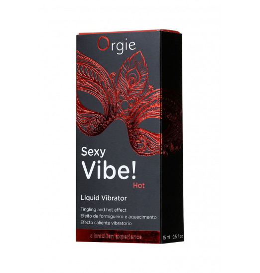 Разогревающий гель для массажа ORGIE Sexy Vibe Hot с эффектом вибрации - 15 мл. Разогревающий гель для массажа ORGIE Sexy Vibe Hot с эффектом вибрации - 15 мл.