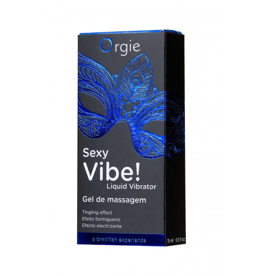 Гель для массажа ORGIE Sexy Vibe Liquid Vibrator с эффектом вибрации - 15 мл.