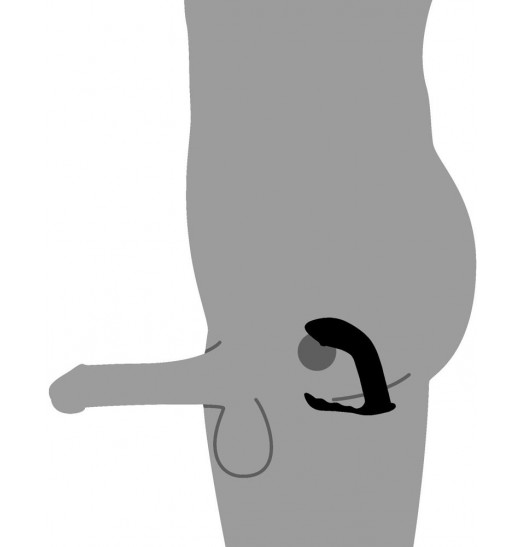 Черный стимулятор простаты Prostate Plug - 14 см. Черный стимулятор простаты Prostate Plug - 14 см.