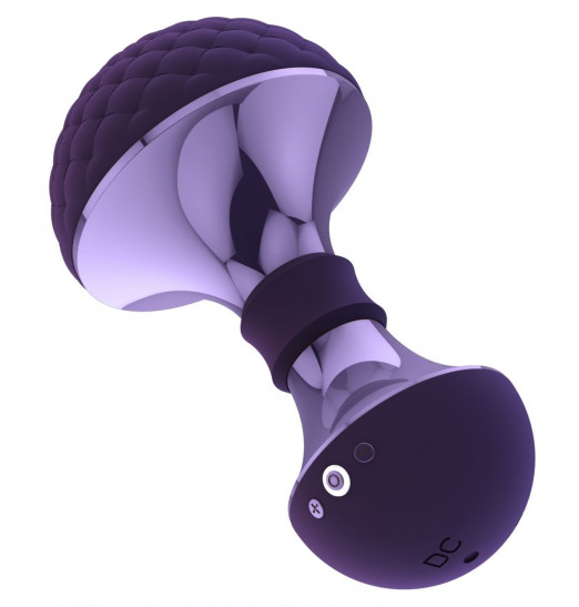 Фиолетовый универсальный вибромассажер Enoki