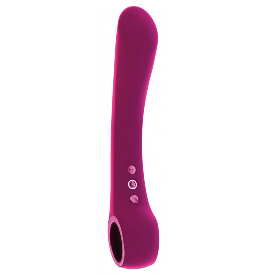 Розовый гибкий вибромассажер Ombra - 21,5 см. Розовый гибкий вибромассажер Ombra - 21,5 см.