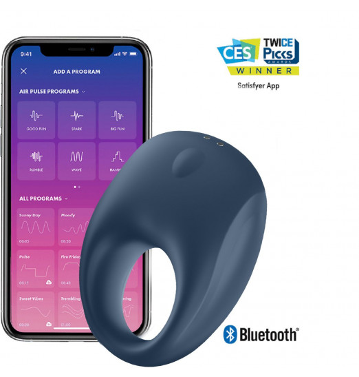 Эрекционное кольцо Satisfyer Strong One с возможностью управления через приложение