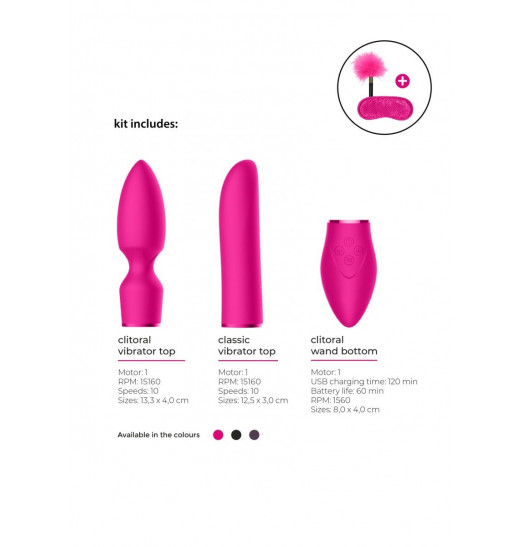 Розовый эротический набор Pleasure Kit №4