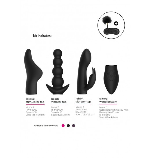 Черный эротический набор Pleasure Kit №6