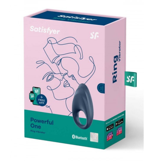 Эрекционное кольцо Satisfyer Powerful One с возможностью управления через приложение