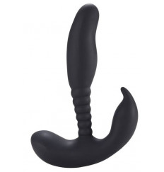 Черный стимулятор простаты Anal Pleasure Dual Vibrating Prostate Stimulator - 13,5 см.