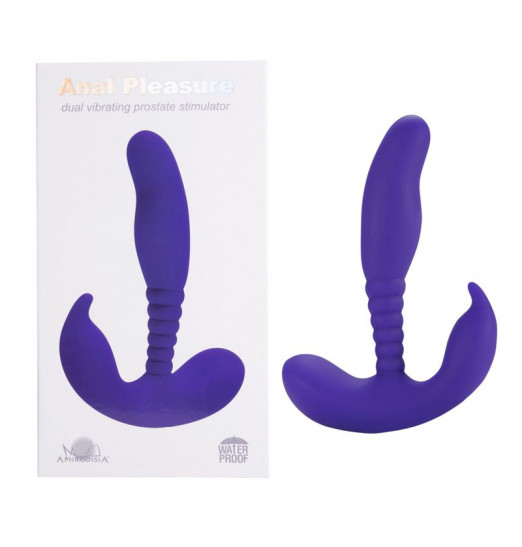 Фиолетовый стимулятор простаты Anal Pleasure Dual Vibrating Prostate Stimulator - 13,5 см. Фиолетовый стимулятор простаты Anal Pleasure Dual Vibrating Prostate Stimulator - 13,5 см.