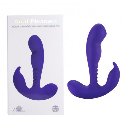 Фиолетовый стимулятор простаты Anal Vibrating Prostate Stimulator with Rolling Ball - 13,3 см. Фиолетовый стимулятор простаты Anal Vibrating Prostate Stimulator with Rolling Ball - 13,3 см.