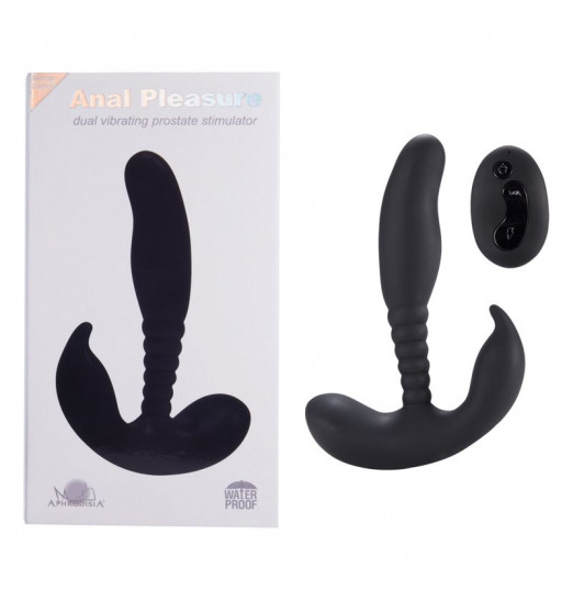 Черный стимулятор простаты Remote Control Anal Pleasure Vibrating Prostate Stimulator - 13,5 см. Черный стимулятор простаты Remote Control Anal Pleasure Vibrating Prostate Stimulator - 13,5 см.