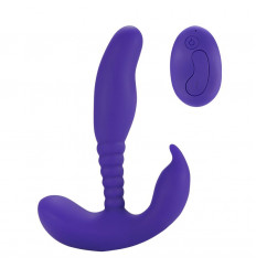 Фиолетовый стимулятор простаты Remote Control Anal Pleasure Vibrating Prostate Stimulator - 13,5 см.