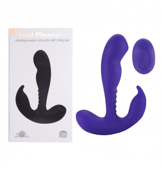 Фиолетовый стимулятор простаты Remote Control Prostate Stimulator with Rolling Ball - 13,3 см. Фиолетовый стимулятор простаты Remote Control Prostate Stimulator with Rolling Ball - 13,3 см.