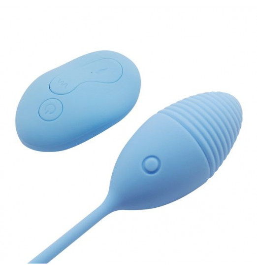 Голубое виброяичко Relentless Seeker с пультом ДУ