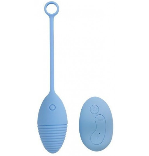 Голубое виброяичко Relentless Seeker с пультом ДУ