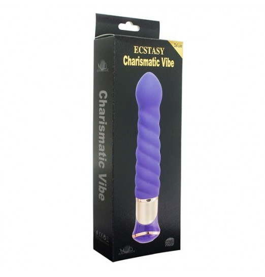 Фиолетовый вибратор-ротатор ECSTASY Deluxe Charismatic Vibe - 21 см. Фиолетовый вибратор-ротатор ECSTASY Deluxe Charismatic Vibe - 21 см.