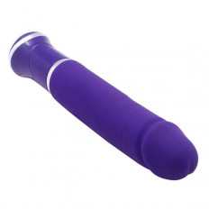Фиолетовый силиконовый вибратор ECSTASY Greedy Dong - 19 см.