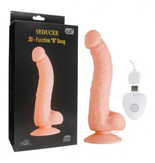 Телесный вибратор SEDUCER 20 Function G Dong - 20 см.