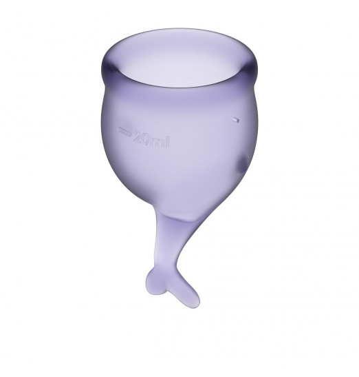 Набор фиолетовых менструальных чаш Feel secure Menstrual Cup