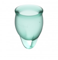 Набор темно-зеленых менструальных чаш Feel confident Menstrual Cup