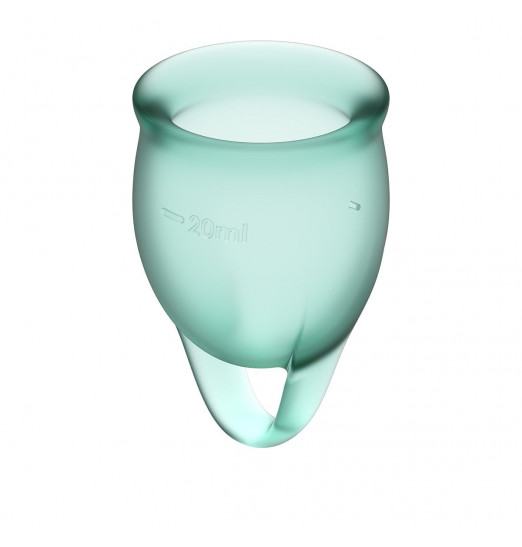 Набор темно-зеленых менструальных чаш Feel confident Menstrual Cup
