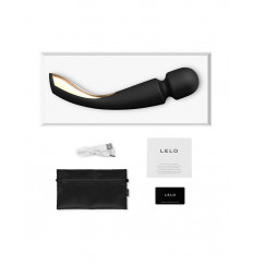Черный вибромассажёр Lelo Smart Wand 2 Large - 30,4 см.