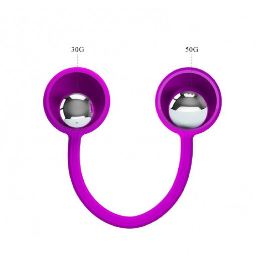 Лиловые вагинальные шарики KEGEL BALL III