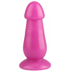 Розовая реалистичная анальная втулка - 20 см.