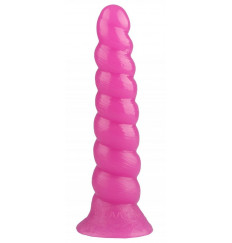 Розовая винтообразная анальная втулка - 26 см.