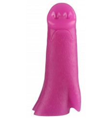 Розовая анальная втулка в виде поросячьего пятачка - 23 см.