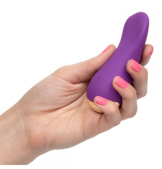 Фиолетовый мини-вибромассажер Slay #LoveMe