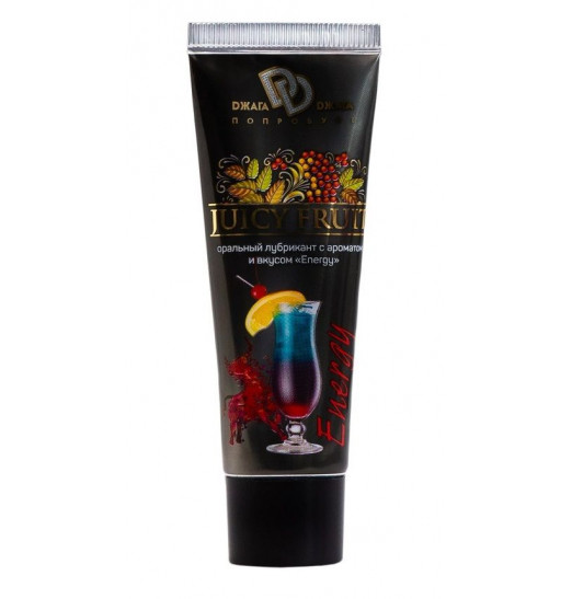 Интимный гель-смазка JUICY FRUIT с ароматом энергетика - 30 мл.