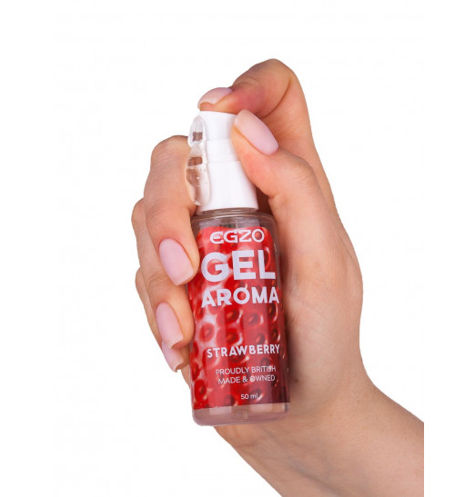 Интимный лубрикант Egzo Aroma с ароматом клубники - 50 мл.