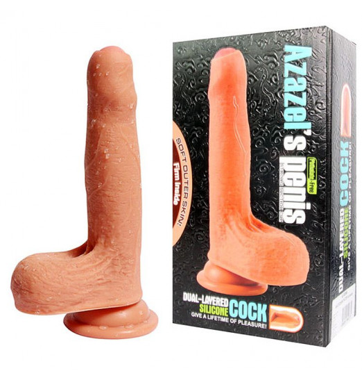 Телесный фаллоимитатор-реалистик Azazels Penis на присоске - 17 см. Телесный фаллоимитатор-реалистик Azazels Penis на присоске - 17 см.