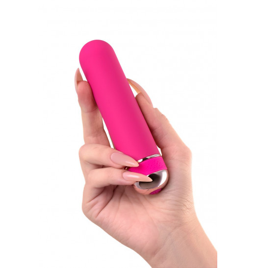 Розовый нереалистичный мини-вибратор Mastick Mini - 13 см.