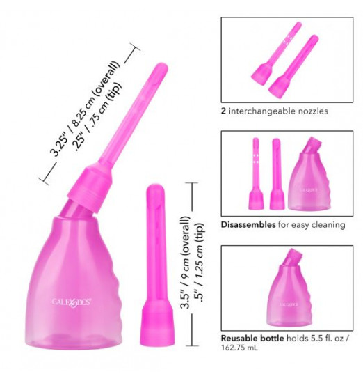 Лиловый набор для спринцевания Ultimate Douche с 2 насадками