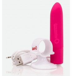 Гладкий мини-вибратор Charged Positive - 10 см.