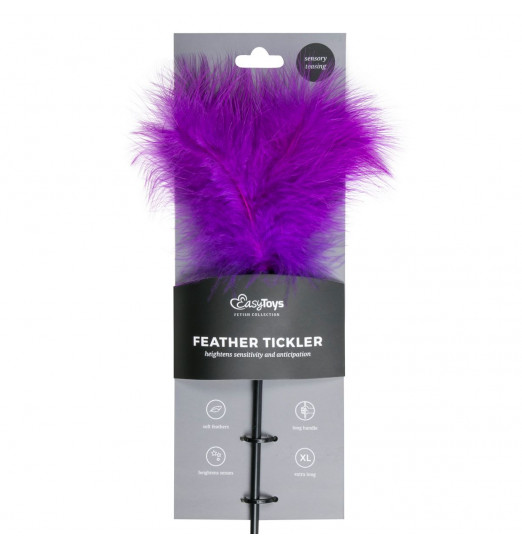 Фиолетовая щекоталка Feather Tickler - 44 см.